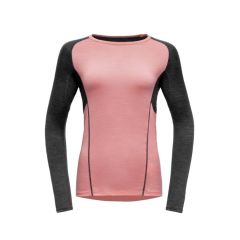 Ženska majica z dolgimi rokavi Devold Running Shirt-Apricot-XS