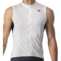Kolesarski dres brez rokav Castelli Entrata VI - Ivory/light black