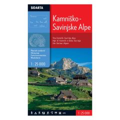 Zemljevid Sidarta Kamniško-Savinjske Alpe 1:5.000 - Planinska karta