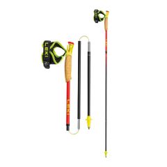Tekaške palice Leki Ultratrail FX.ONE Superlight-Bright_red-130 cm