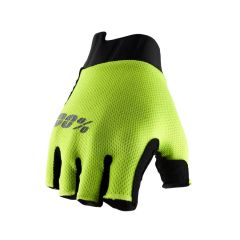 Ženske kolesarske rokavice 100 Percent Exceeda Gel SF-100Percent Exceeda W gel SF - Fluo Yellow-S