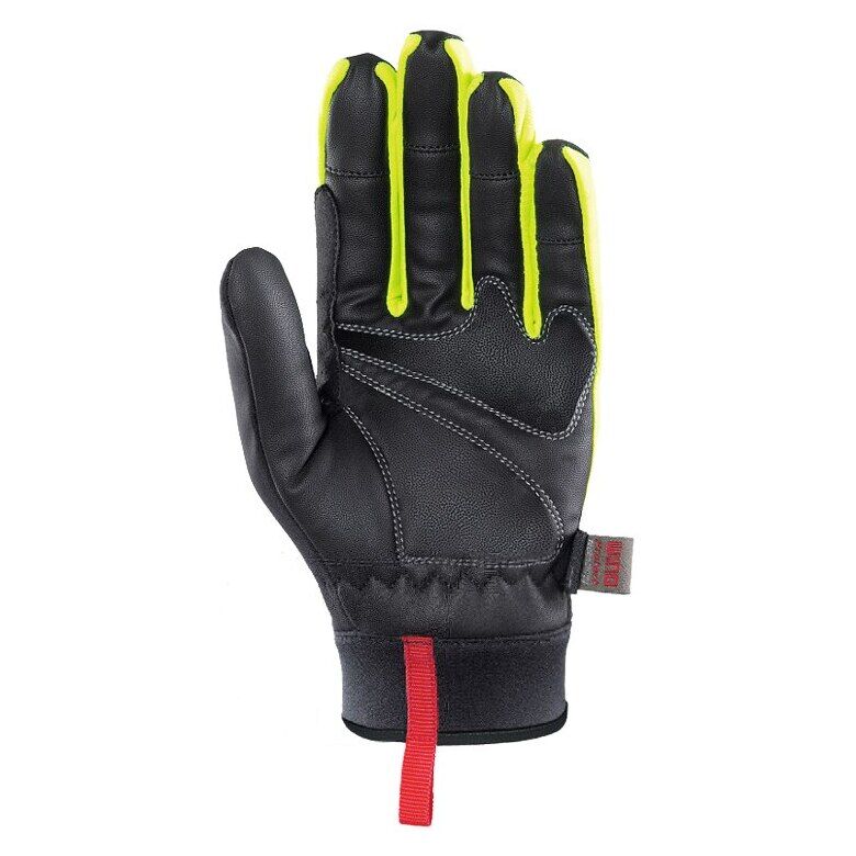 Long Cycling Gloves Chiba Tour Plus - Black/Neon