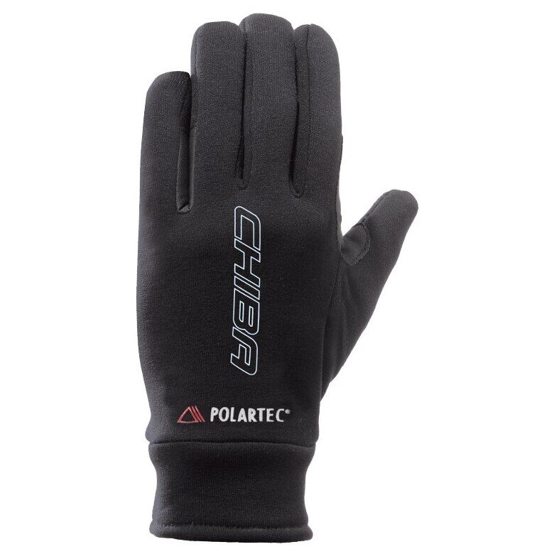 Dolge kolesarske rokavice Chiba Polartec Reflex-Black
