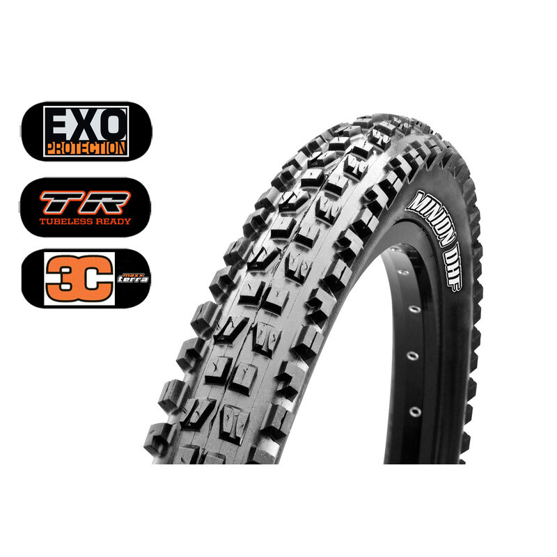 Gorski plašč Maxxis Minion DHF II 29x2.60, EXO, TR, 120TPI, 3C, MaxxTerra