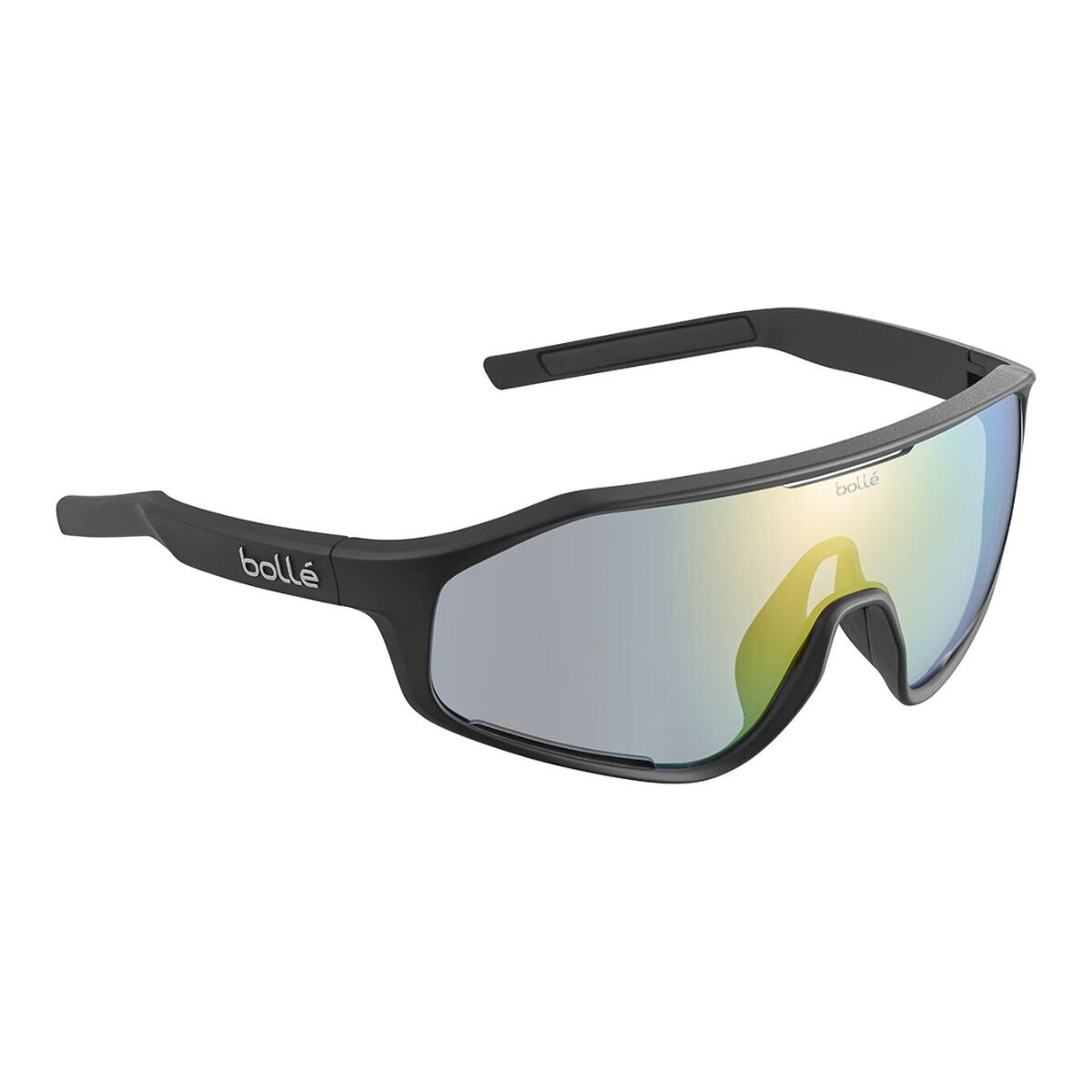 Bolle Shifter Sunglasses - Black Matte, Clear Green