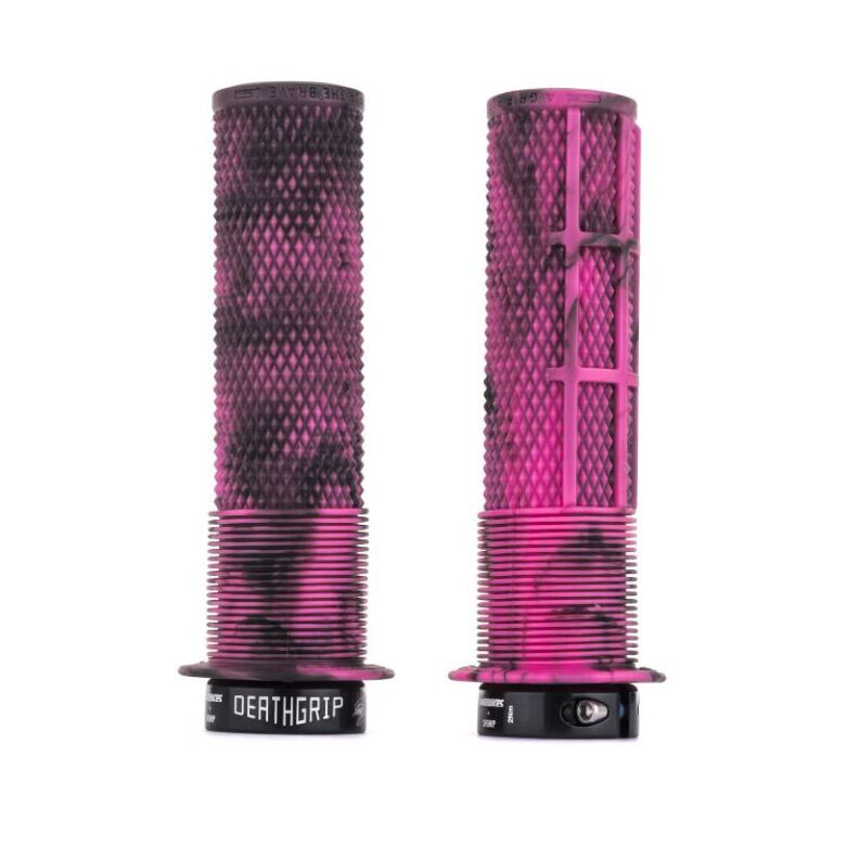 Kolesarski ročaji DMR Deathgrip Brendog Flange- Marble Pink