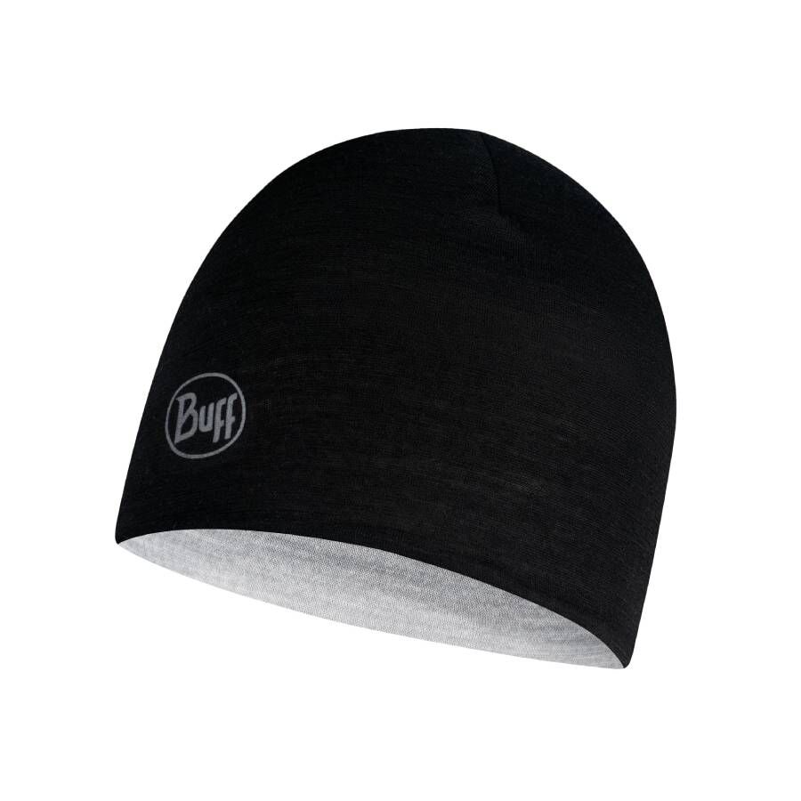 Otroška kapa Buff Lightweight Merino Wool - Black Grey