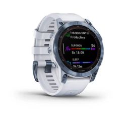 Športna ura Garmin Fenix 7 Sapphire Solar - Mineral Blue