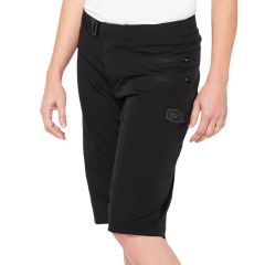 Ženske kratke kolesarske hlače 100% Airmatic - Black